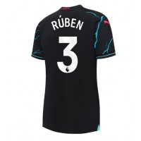 Manchester City Ruben Dias #3 Tredjeställ Dam 2023-24 Kortärmad